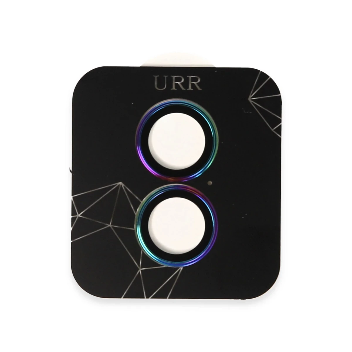 URR Apple iPhone 16 Titanium Alloy AR Kamera Lens Koruyucu - Rainbow