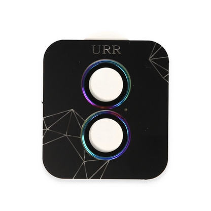 URR Apple iPhone 16 Titanium Alloy AR Kamera Lens Koruyucu - Rainbow