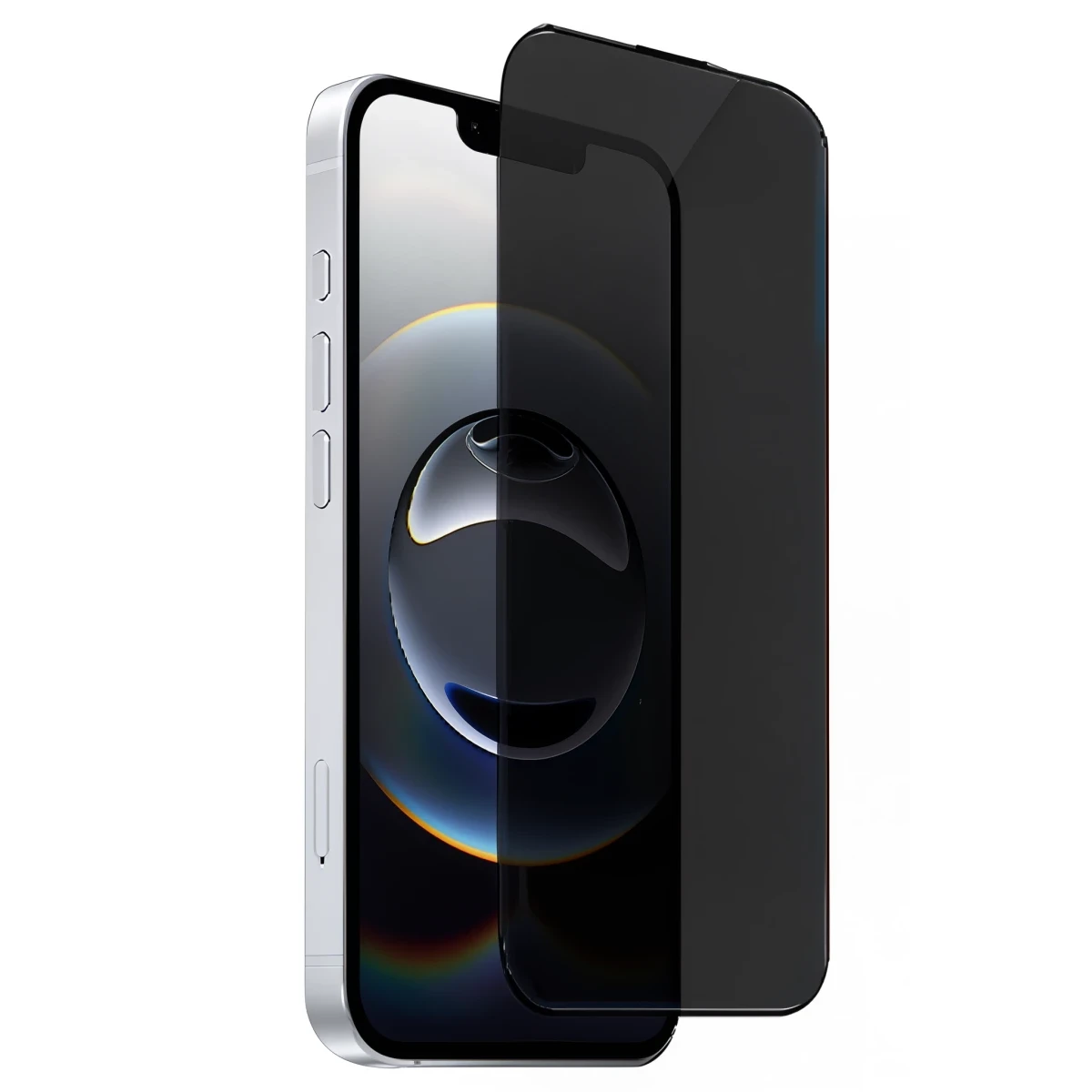 URR Apple iPhone 14 2.5D Antidust HD Privacy Cam Ekran Koruyucu - Siyah
