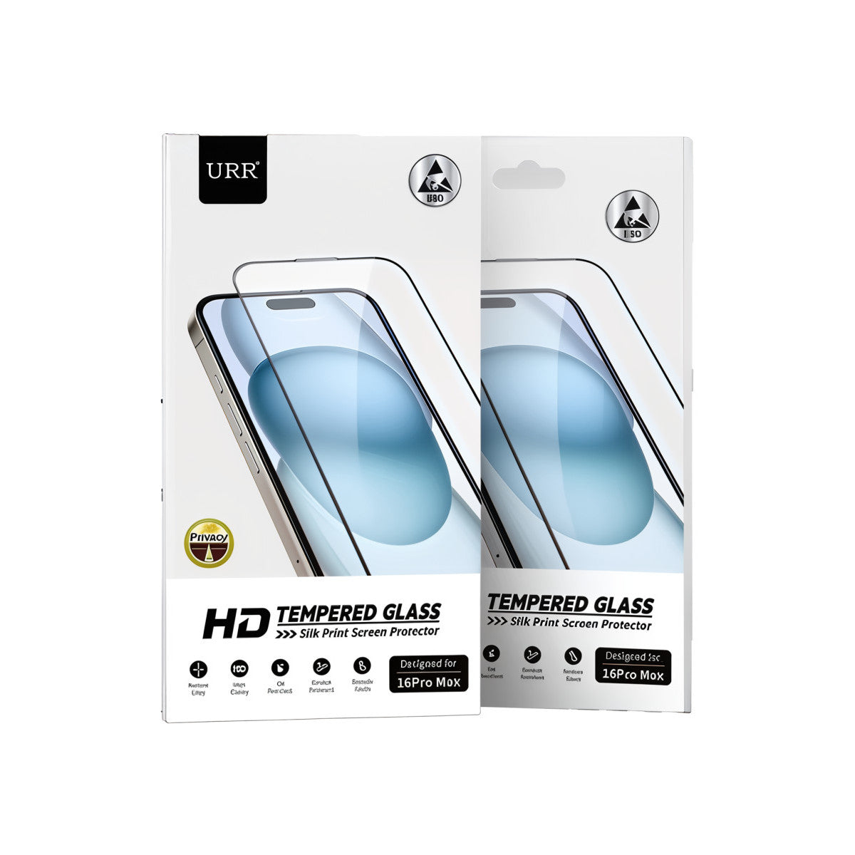 URR Apple iPhone 14 2.5D Antidust HD Privacy Cam Ekran Koruyucu