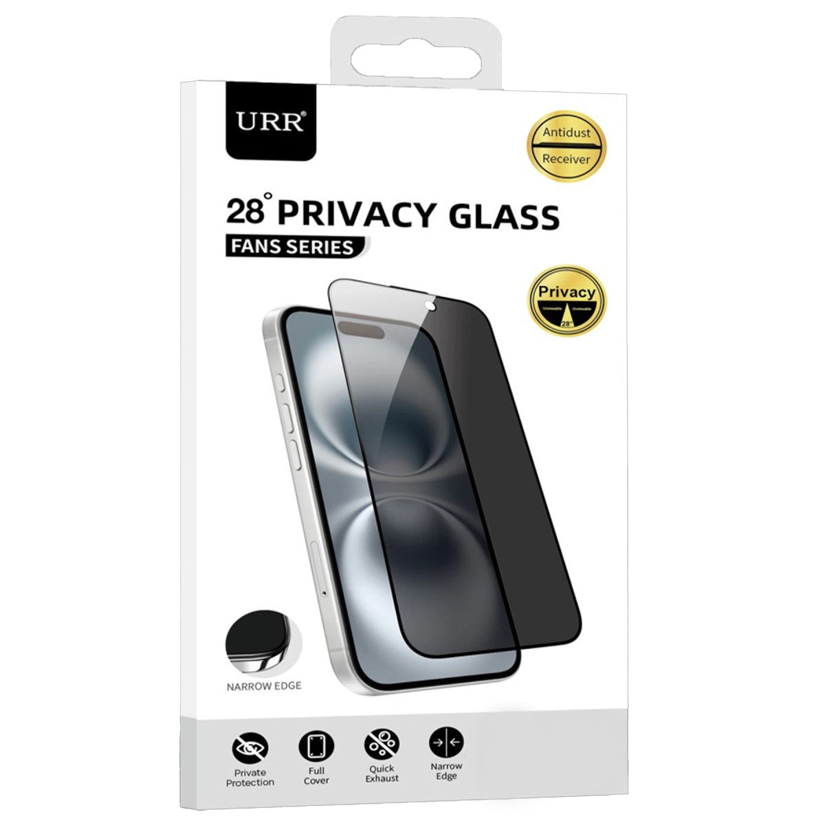 URR Apple iPhone 17 Air Fans Series Premium Hayalet Cam Ekran Koruyucu