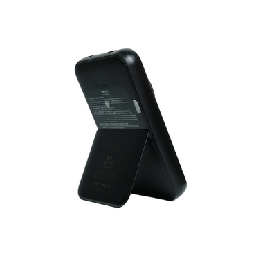 URR Multipurpose 20W 10.000 mAh Dijital Şarj Göstergeli Telefon ve Saat İçin Kablosuz Şarj Magsafe Powerbank - Siyah
