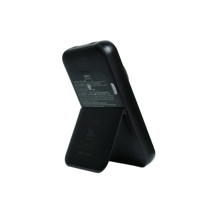 URR Multipurpose 20W 10.000 mAh Dijital Şarj Göstergeli Telefon ve Saat İçin Kablosuz Şarj Magsafe Powerbank - Siyah