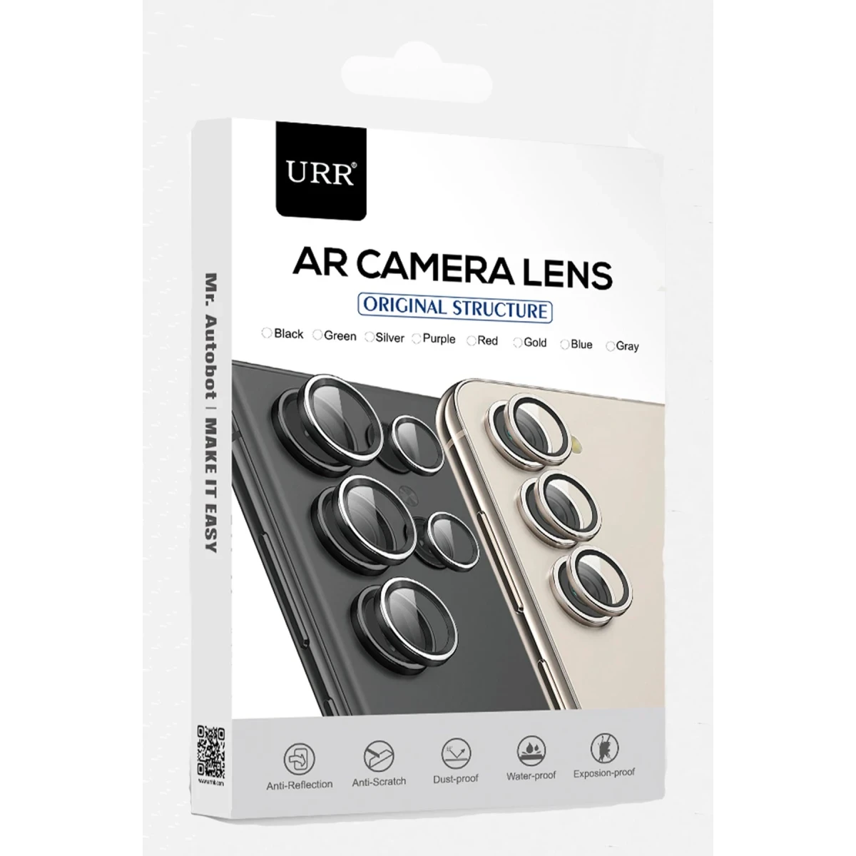 URR Samsung Galaxy S24 AR Kamera Lens Koruyucu - Derin Mor
