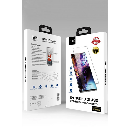 URR Samsung Galaxy S24 Ultra 2.5Dº Entire HD Privacy Cam Ekran Koruyucu - Siyah