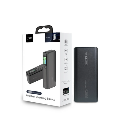 URR Ultrafast Charging Source 130W 20.000 mAh PD Powerbank - Siyah