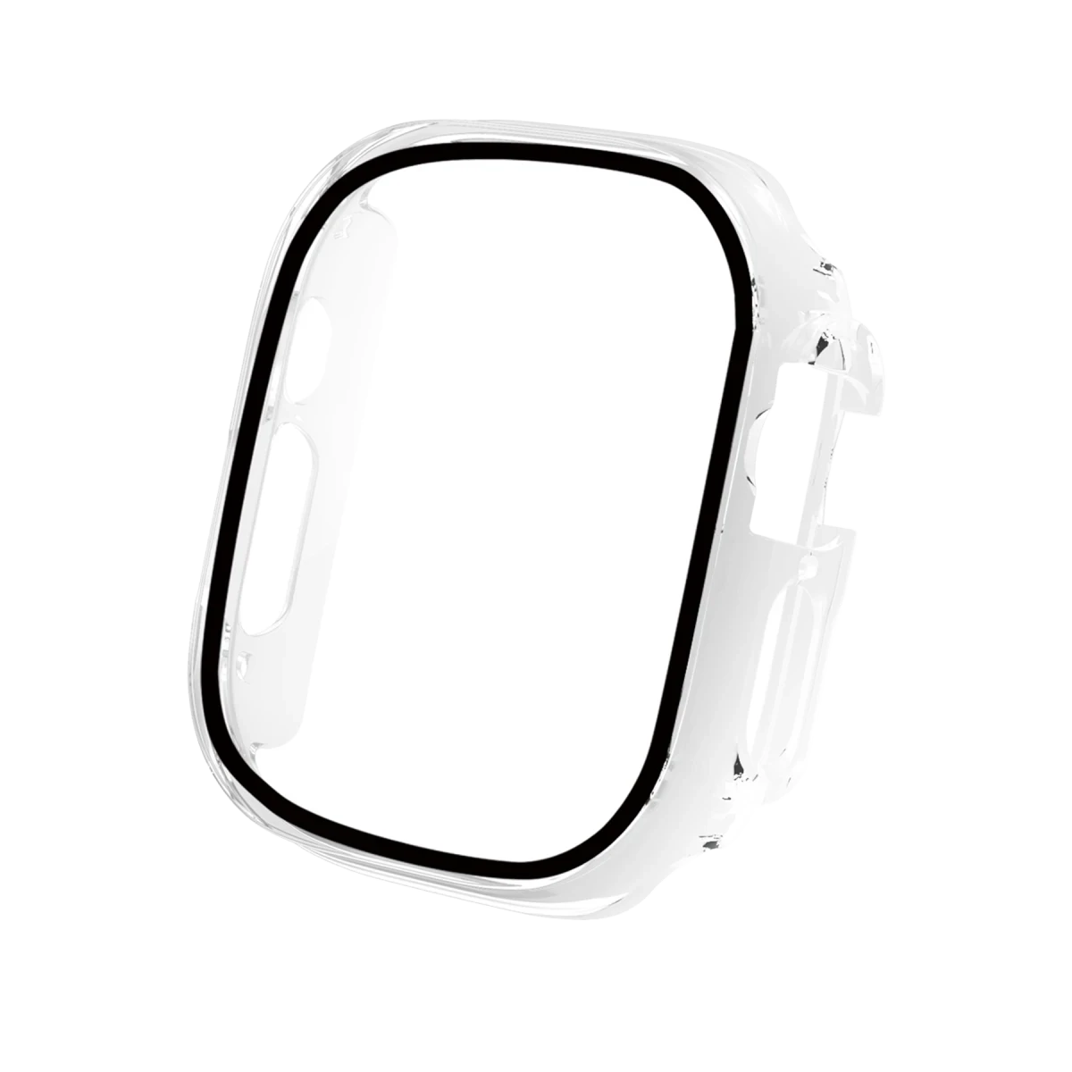 URR Apple Watch 46mm Camlı Kasa Ekran Koruyucu - Şeffaf