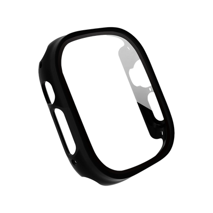 URR Apple Watch Ultra 2 49mm Camlı Kasa Ekran Koruyucu - Siyah