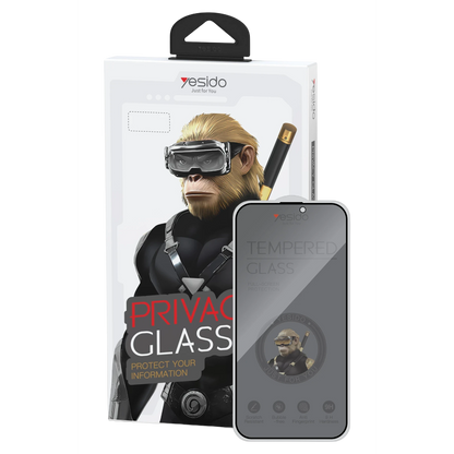 Yesido Apple iPhone 13 Pro Max TG27 Hayalet Cam Ekran Koruyucu - Siyah