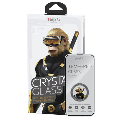 Yesido Apple iPhone 15 TG26 Ultra Clear HD Cam Ekran Koruyucu - Şeffaf