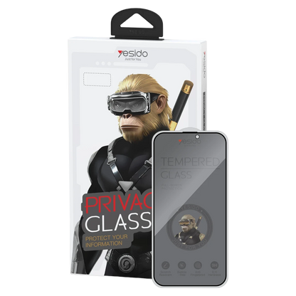 Yesido Apple iPhone 17 Air TG27 Hayalet Cam Ekran Koruyucu - Siyah
