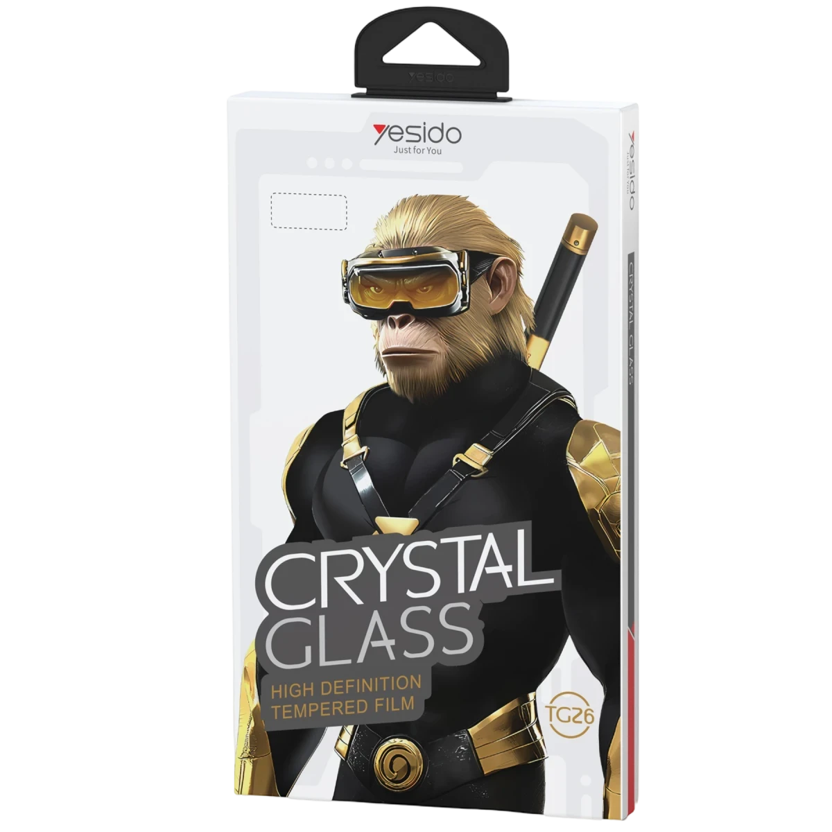 Yesido Apple iPhone 17 Pro Max TG26 Ultra Clear HD Cam Ekran Koruyucu - Siyah