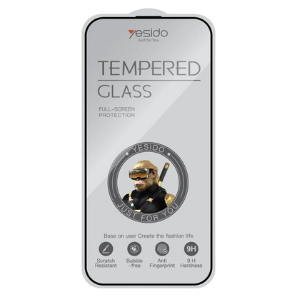 Yesido Apple iPhone 17 Pro TG26 Ultra Clear HD Cam Ekran Koruyucu - Siyah