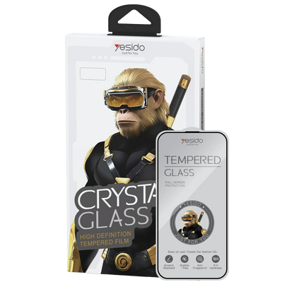 Yesido Apple iPhone 17 TG26 Ultra Clear HD Cam Ekran Koruyucu - Siyah