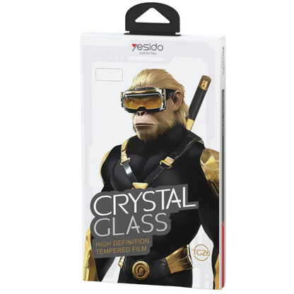 Yesido Apple iPhone 17 TG26 Ultra Clear HD Cam Ekran Koruyucu - Siyah