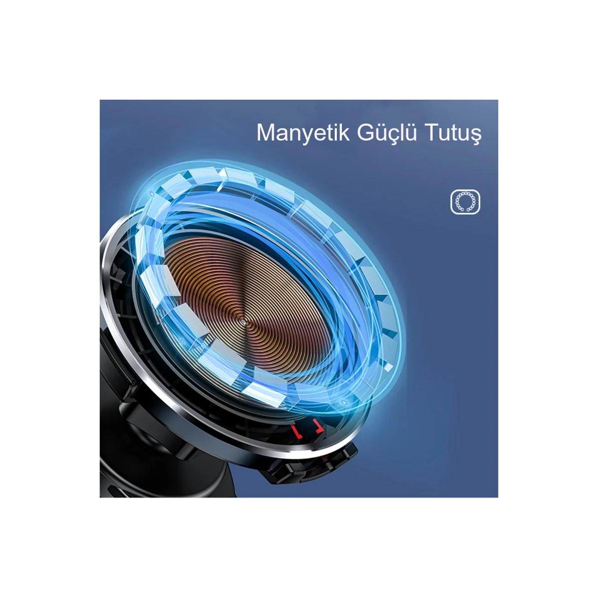 Yesido C131 Izgara Klipsli 15W Kablosuz Şarjlı Magsafe Araç Tutucu - Siyah