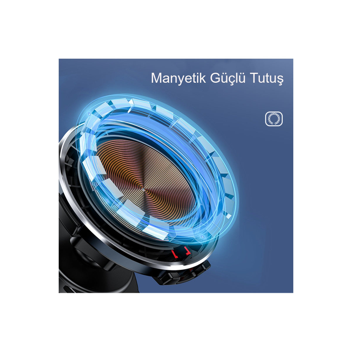 Yesido C131 Izgara Klipsli 15W Kablosuz Şarjlı Magsafe Araç Tutucu
