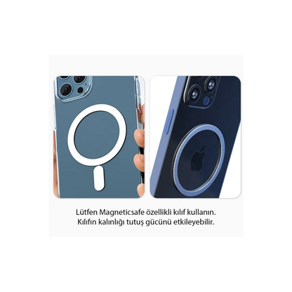 Yesido C132 15W Kablosuz Şarjlı Mıknatıslı Vantuzlu Ayarlanabilir Magsafe Araç Tutucu - Siyah