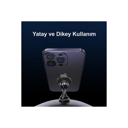 Yesido C153 2in1 Izgara Klipsli ve Yapışkanlı 360 Derece Ayarlanabilir Manyetik Magsafe Araç Tutucu