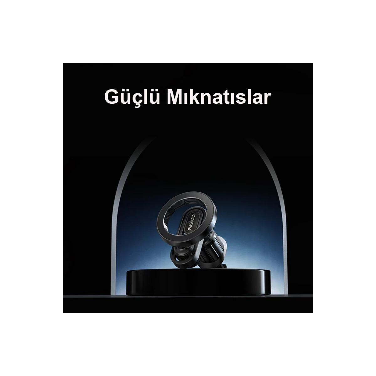 Yesido C157 Ayarlanabilir Izgara Klipsli Manyetik Magsafe Araç Tutucu - Siyah