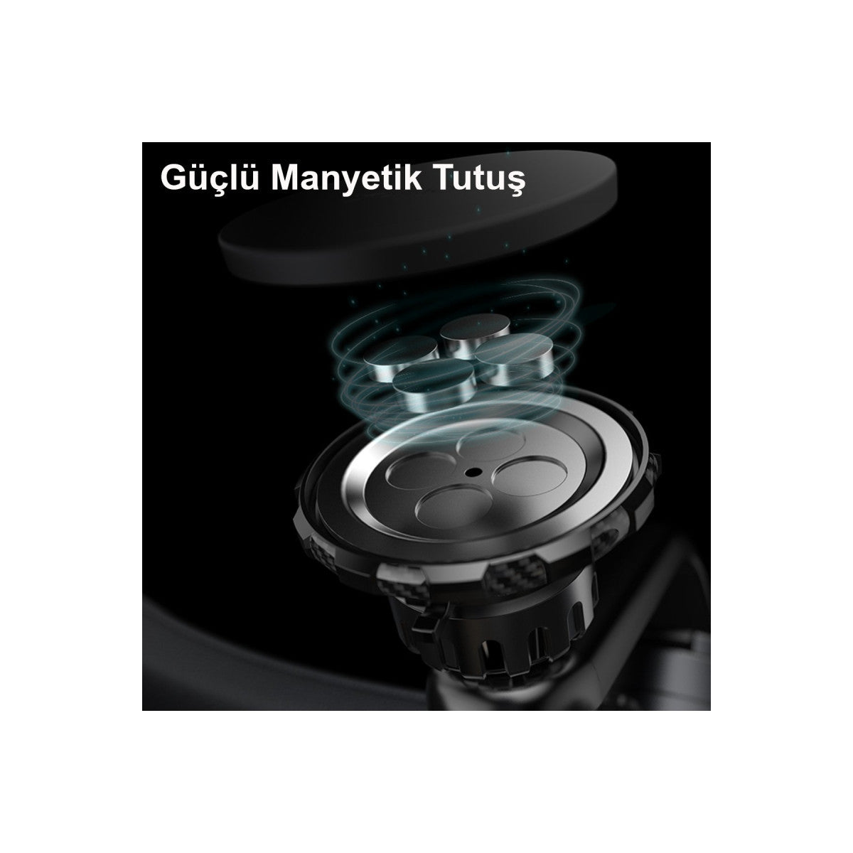 Yesido C159 2in1 Izgara Klipsli ve Yapışkanlı 360 Derece Ayarlanabilir Manyetik Magsafe Araç Tutucu