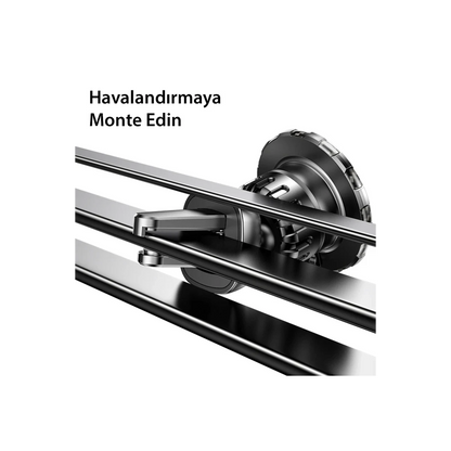 Yesido C160 360 Derece Ayarlanabilir Vantuzlu Manyetik Magsafe Araç Tutucu - Siyah