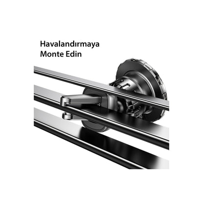 Yesido C160 360 Derece Ayarlanabilir Vantuzlu Manyetik Magsafe Araç Tutucu