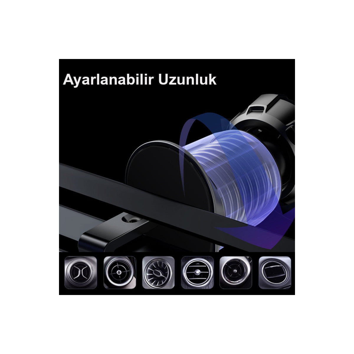 Yesido C190 Izgara Klipsli 15W Kablosuz Şarjlı Magsafe Araç Tutucu