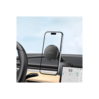 Yesido C213 360 Derece Ayarlanabilir Araç CarPlay Ekranına Sabitlenen Magsafe Araç Tutucu - Siyah