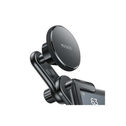 Yesido C213 360 Derece Ayarlanabilir Araç CarPlay Ekranına Sabitlenen Magsafe Araç Tutucu - Siyah