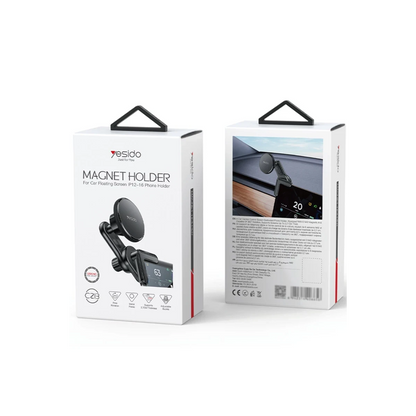 Yesido C213 360 Derece Ayarlanabilir Araç CarPlay Ekranına Sabitlenen Magsafe Araç Tutucu - Siyah