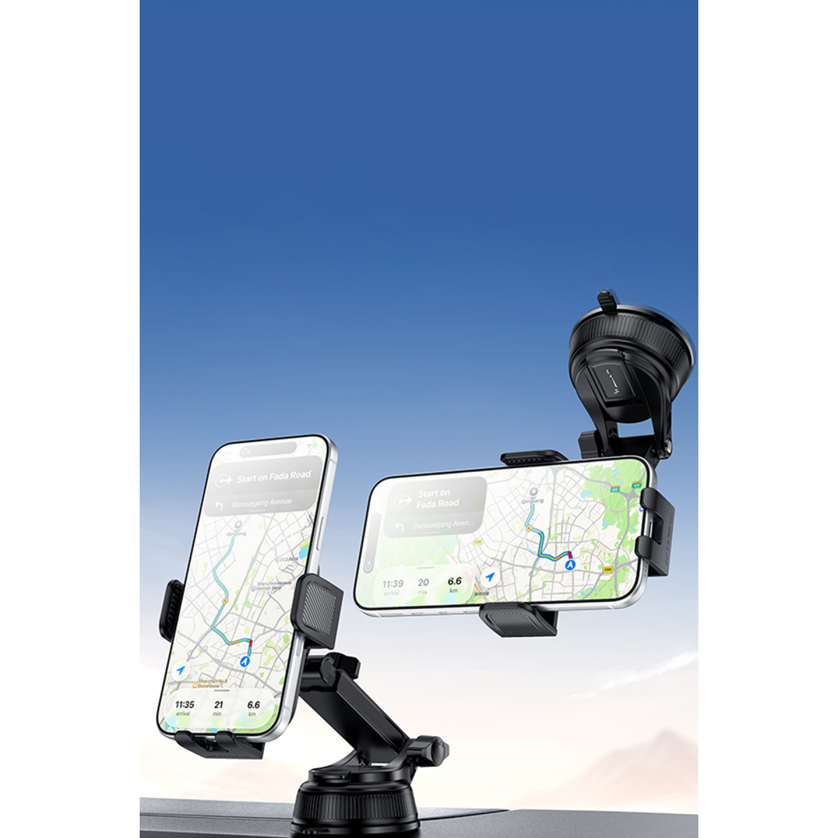 Yesido C279 360 Dönebilen Cam Panelli Vakumlu Araç Tutucu