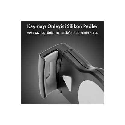 Yesido C29 360 Derece Ayarlanabilir Klipsli Koltuk Arkası Telefon Tablet Tutucu - Siyah