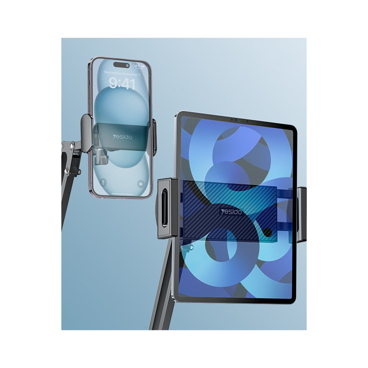 Yesido C295 1.5M 360 Derece Ayarlanabilir Klipsli Canlı Yayın Tripod Telefon Tutucu