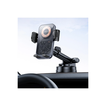 Yesido C307 Yapışkanlı 360 Derece Ayarlanabilir Cam Yüzeyli 15W Kablosuz Şarjlı Magsafe Araç Tutucu - Siyah