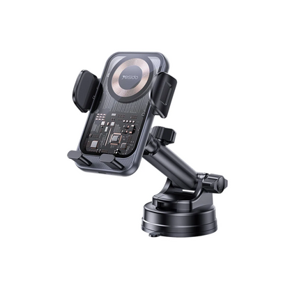 Yesido C307 Yapışkanlı 360 Derece Ayarlanabilir Cam Yüzeyli 15W Kablosuz Şarjlı Magsafe Araç Tutucu - Siyah