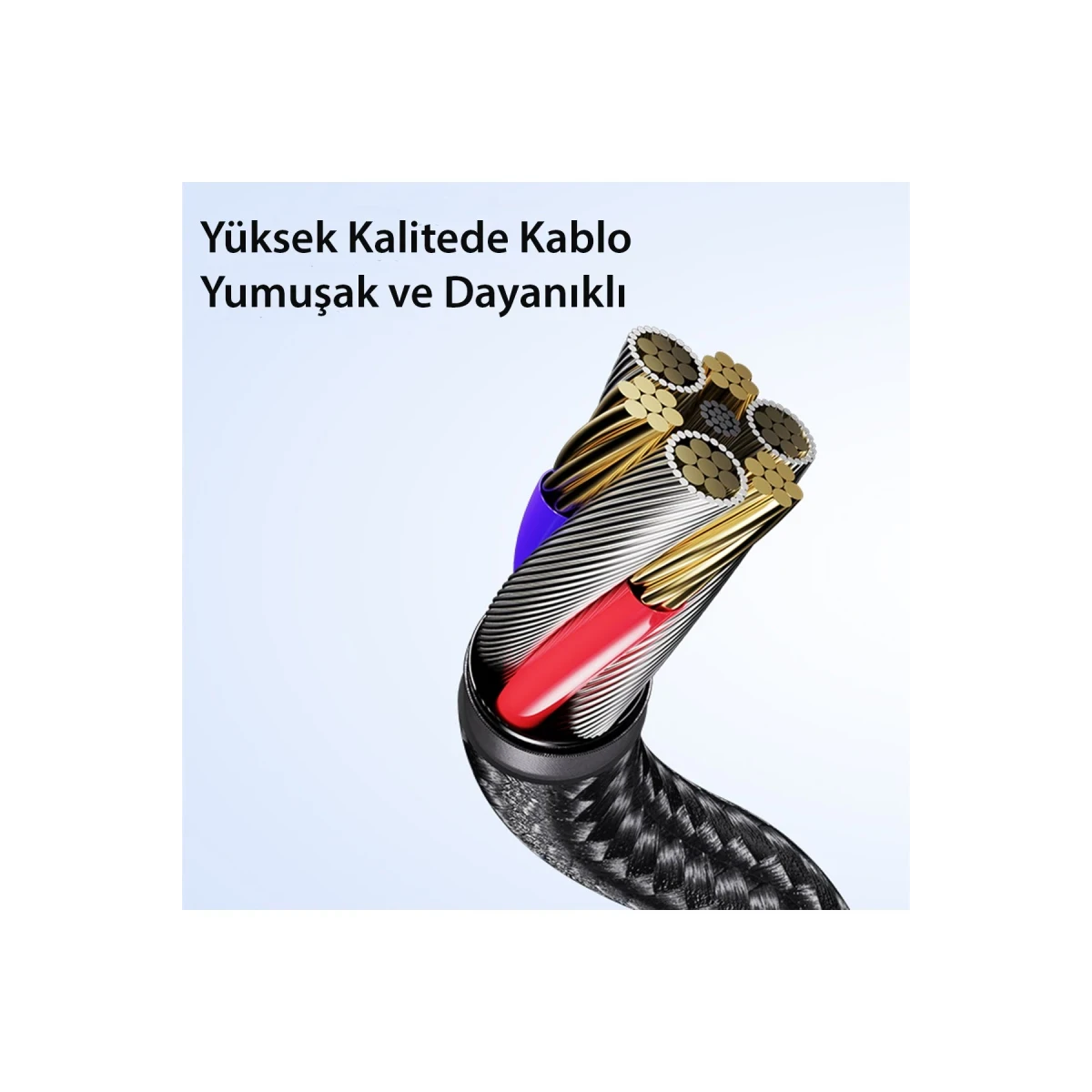 Yesido CA109 3M 2A Usb to Lightning Hızlı Şarj Kablosu - Siyah