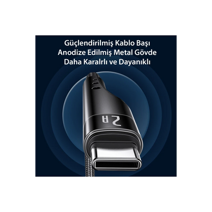 Yesido CA109 3M 2A Usb to Lightning Hızlı Şarj Kablosu - Siyah