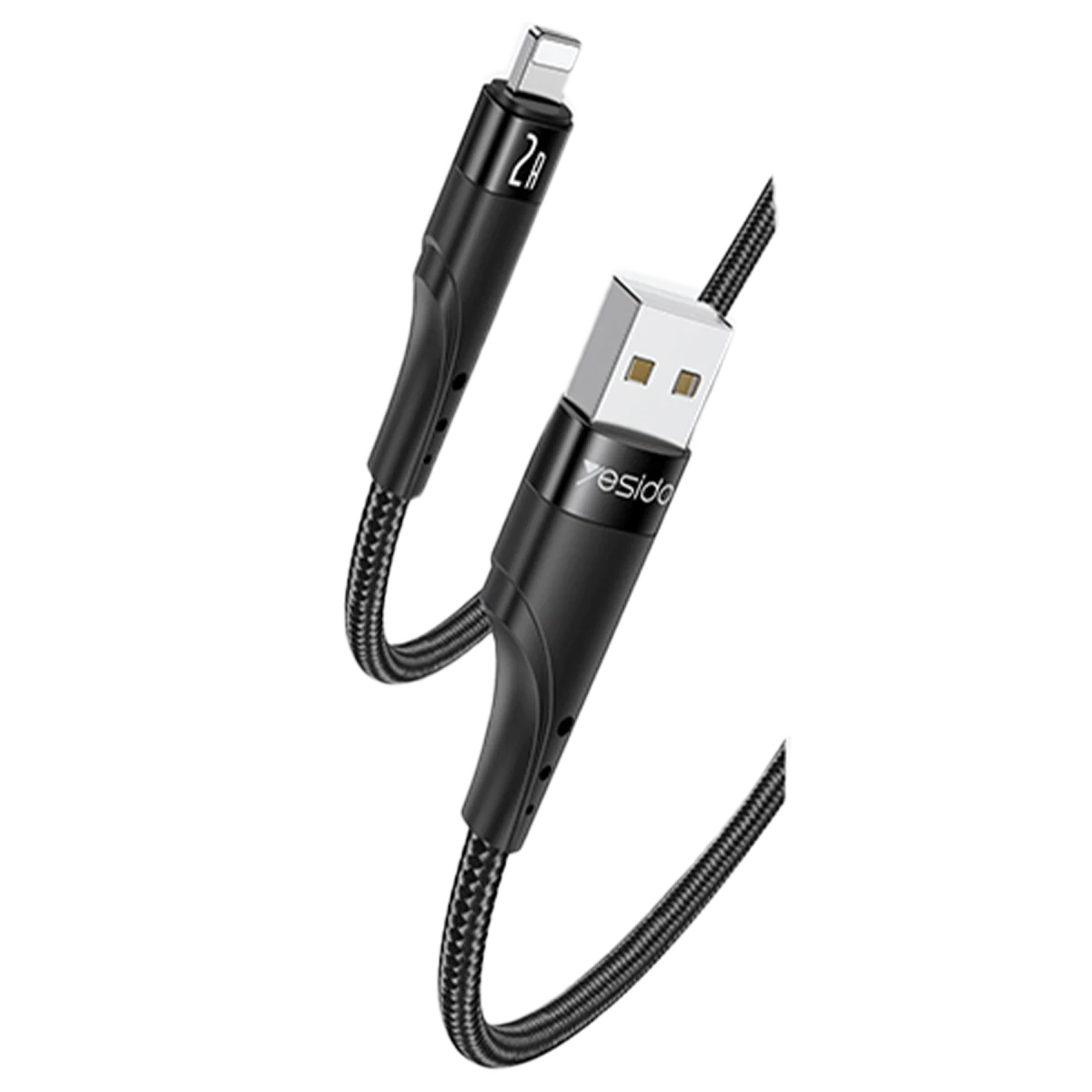 Yesido CA109 3M 2A Usb to Lightning Hızlı Şarj Kablosu - Siyah