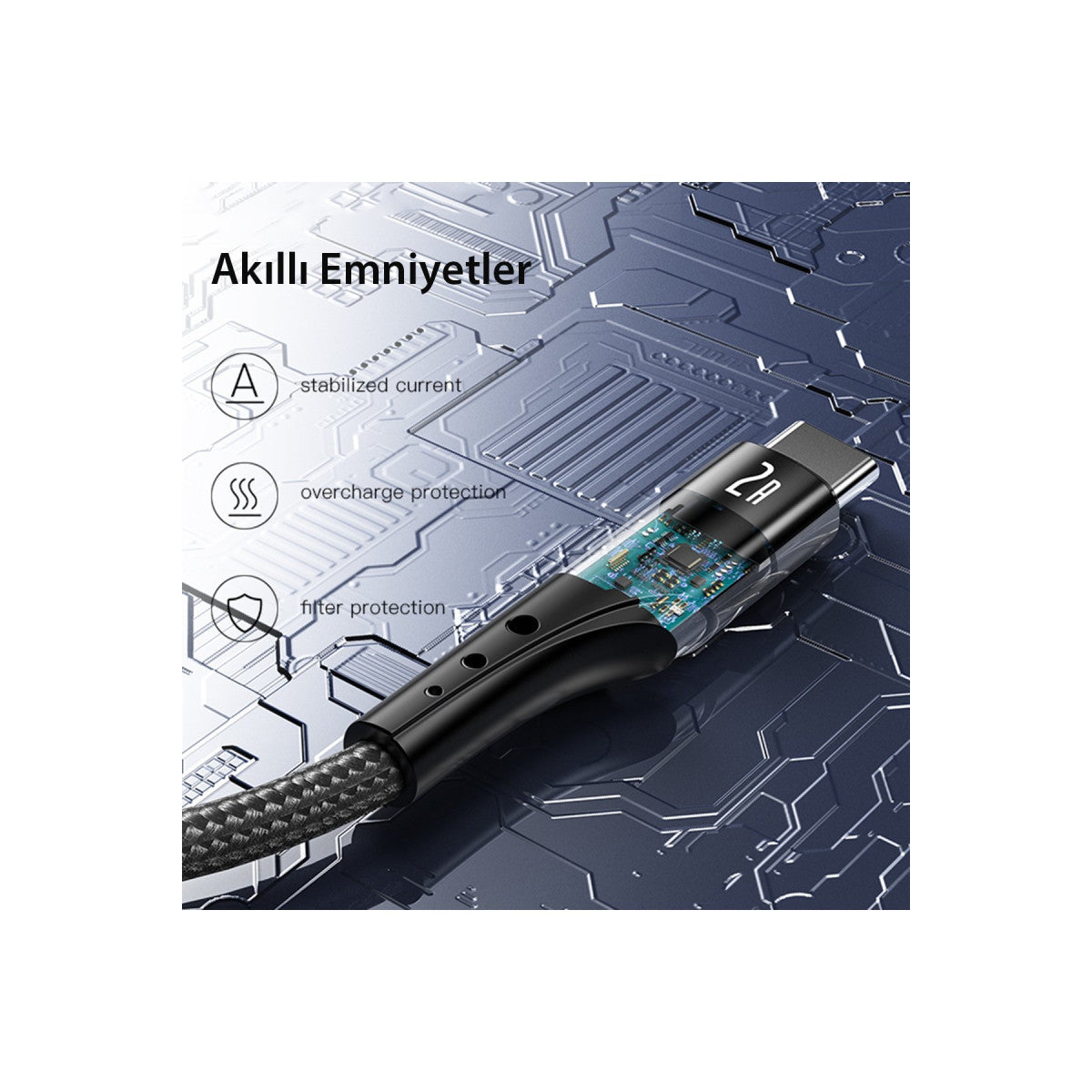 Yesido CA109 3M 2A Usb to Lightning Hızlı Şarj Kablosu