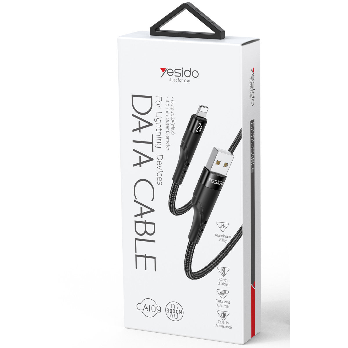 Yesido CA109 3M 2A Usb to Lightning Hızlı Şarj Kablosu