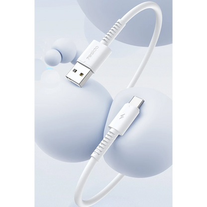 Yesido CA120 TC 1M 18W USB to Type-C QC Hızlı Şarj Kablosu - Beyaz
