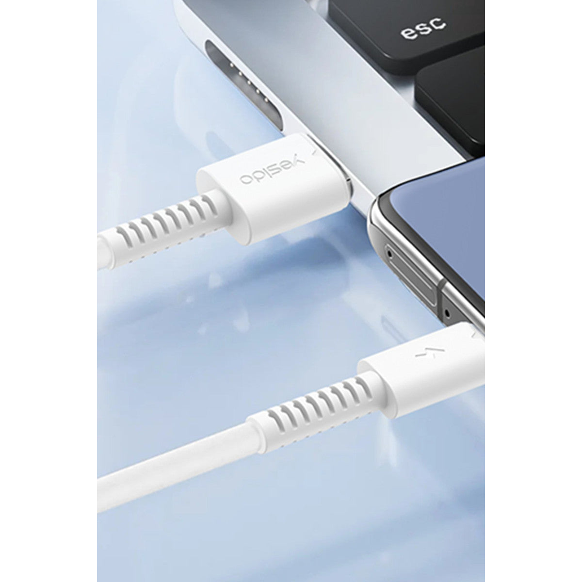 Yesido CA120 TC 1M 18W USB to Type-C QC Hızlı Şarj Kablosu
