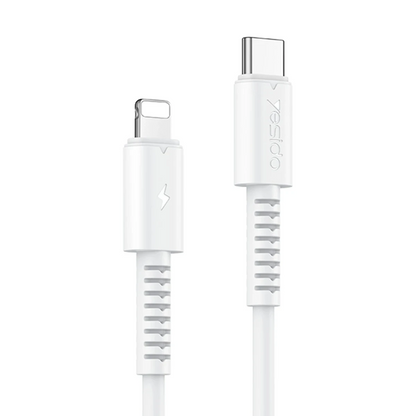 Yesido CA153 1M 20W Type-C to Lightning PD Hızlı Şarj Kablosu - Beyaz