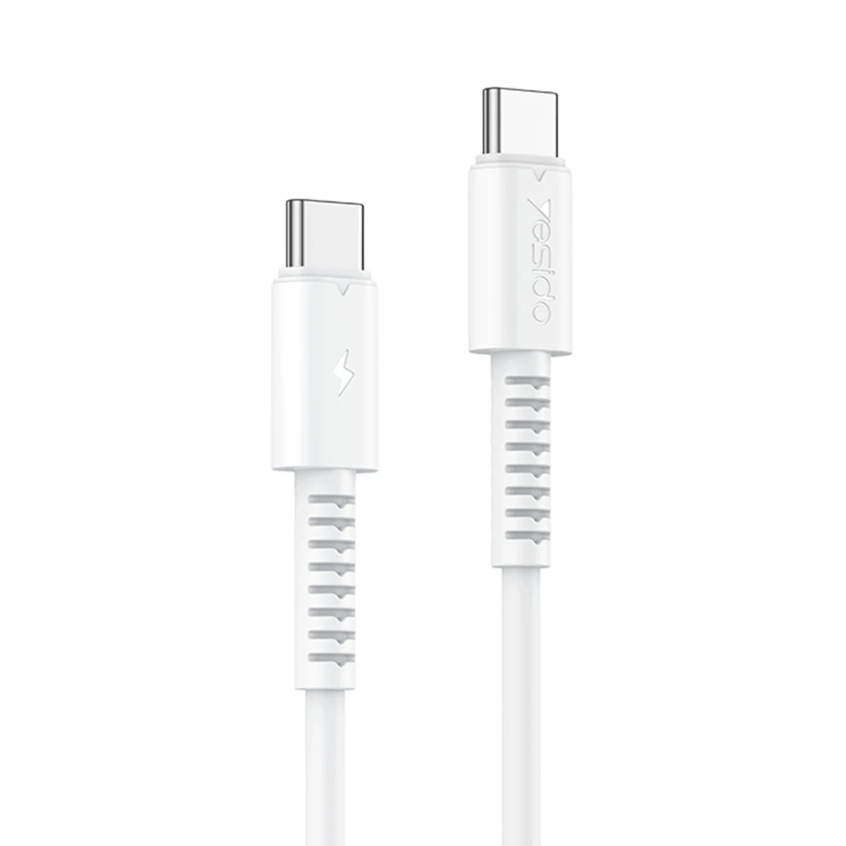 Yesido CA154 1M 60W Type-C to Type-C PD Hızlı Şarj Kablosu - Beyaz