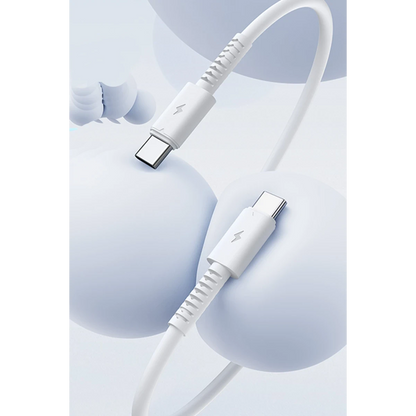 Yesido CA154 1M 60W Type-C to Type-C PD Hızlı Şarj Kablosu - Beyaz