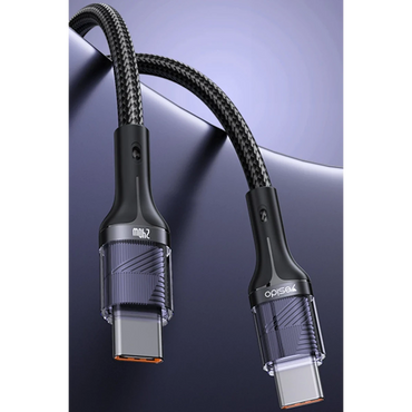 Yesido CA166 1.2M 240W Type-C to Type-C PD 2.0 Hızlı Şarj Kablosu - Siyah