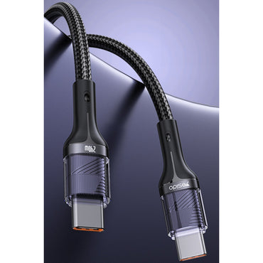 Yesido CA166 1.2M 240W Type-C to Type-C PD 2.0 Hızlı Şarj Kablosu