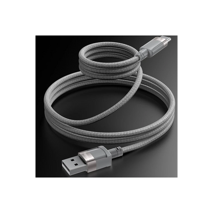 Yesido CA173 1M 60W USB to Type-C Manyetik Katlanma Özellikli PD Hızlı Şarj Kablosu - Gri
