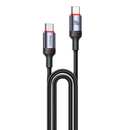 Yesido CA186 2M 240W Type-C to Type-C PD Hızlı Şarj Kablosu